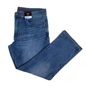 Lucky Brand Mens 223 Straight Stretch Classic 5-Pocket Lt Blue Denim Jeans 36x30